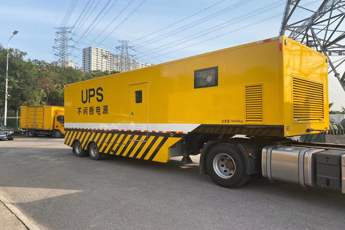 广东发电机租赁施工现场
